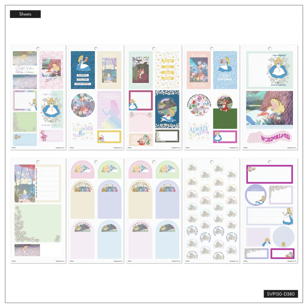 Disney Alice in Wonderland Curious - Value Pack Stickers - Big - Image 8