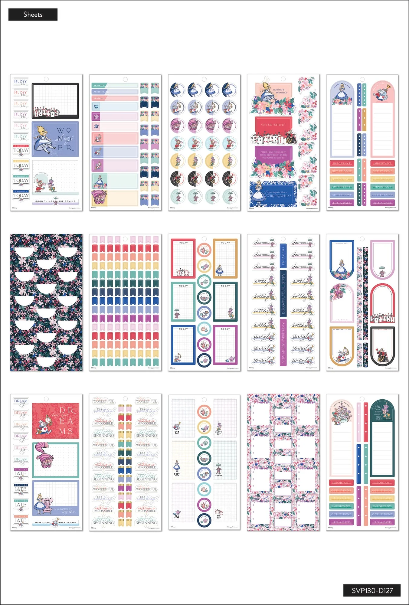 Disney© Alice in Wonderland Value Pack Stickers - Image 5