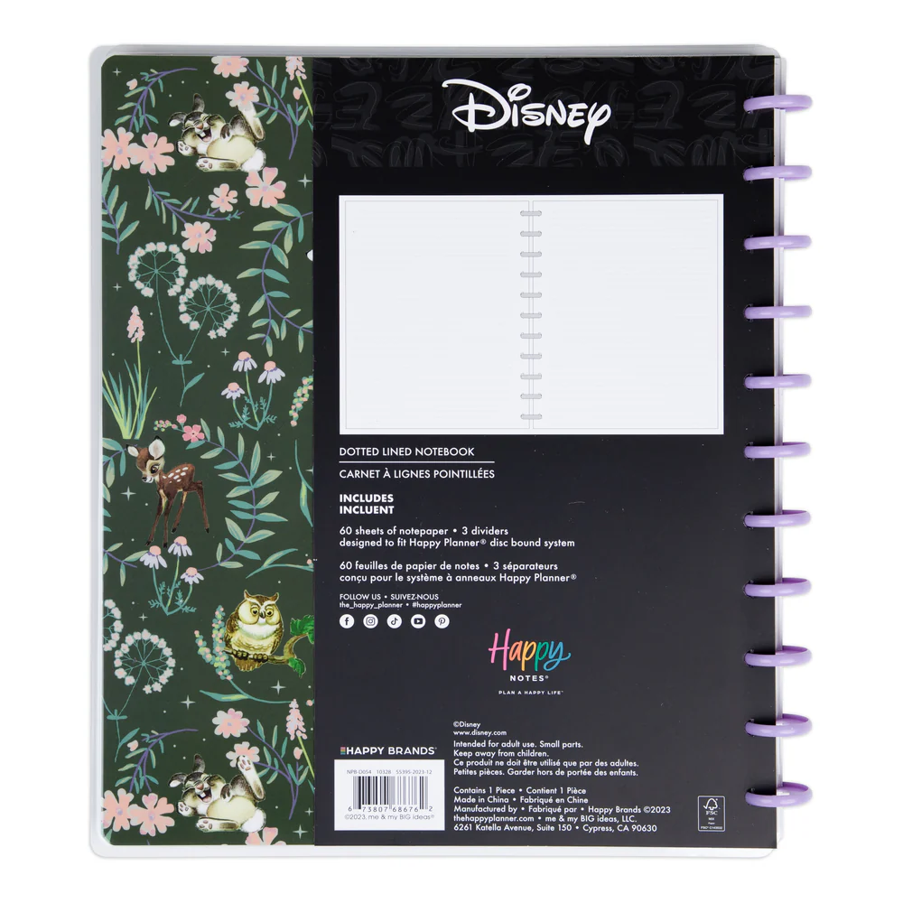 Disney Bambi Springtime - Dotted Lined Big Notebook - 60 Sheets - Image 8