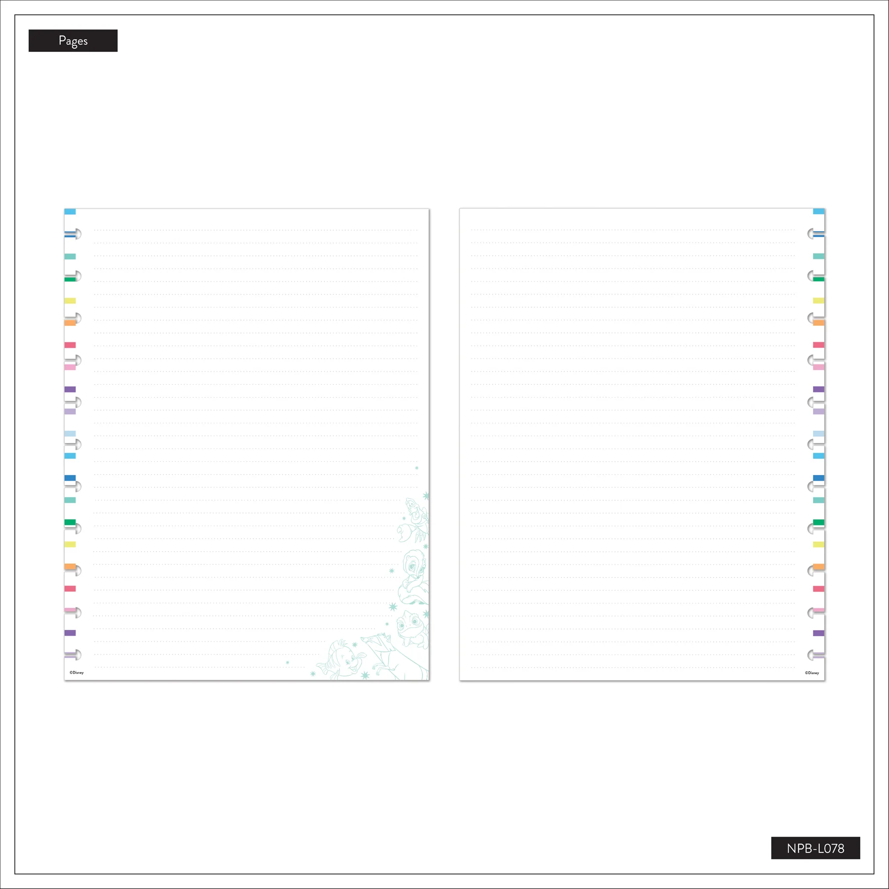 Disney Best Pals - Dotted Lined Big Notebook - 60 Sheets - Image 12