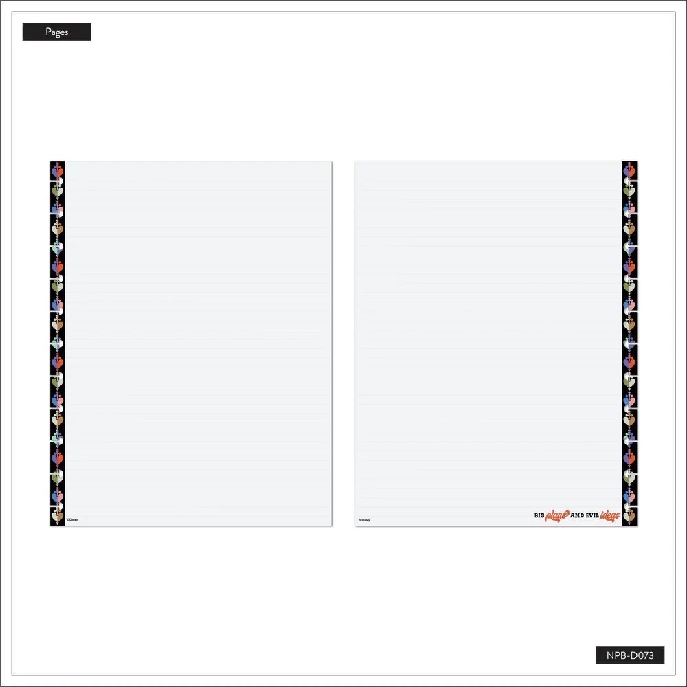 Disney Good vs. Evil - Dotted Lined Big Notebook - 60 Sheets - Image 6