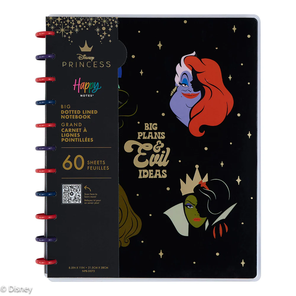 Disney Good vs. Evil - Dotted Lined Big Notebook - 60 Sheets - Image 7