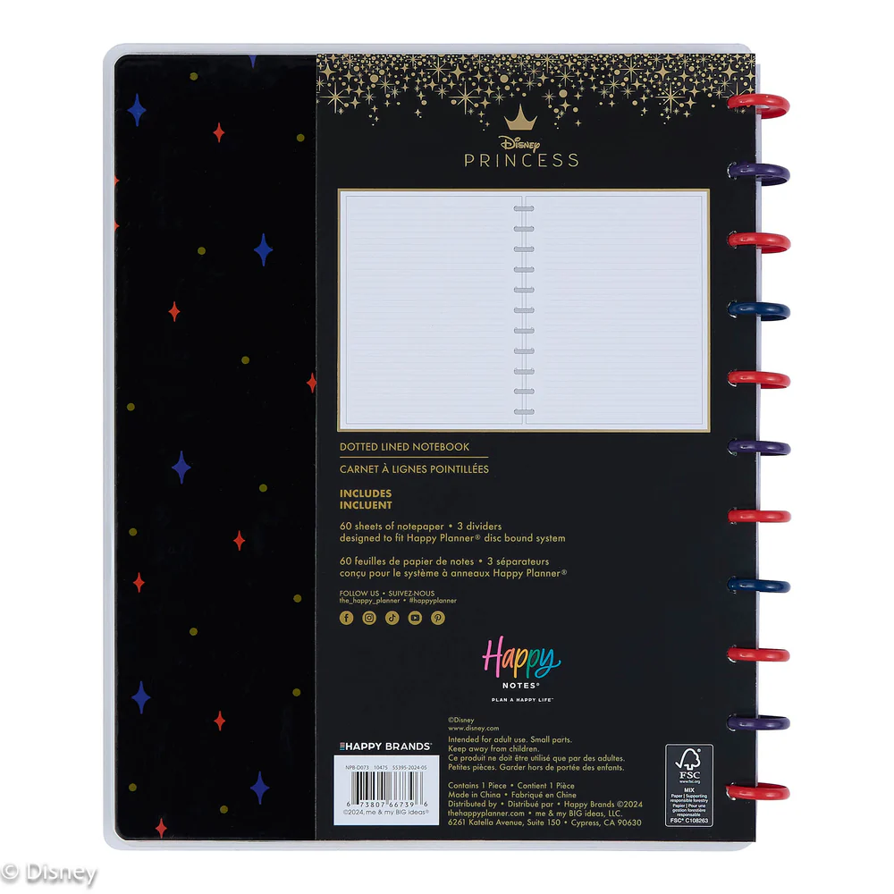 Disney Good vs. Evil - Dotted Lined Big Notebook - 60 Sheets - Image 9