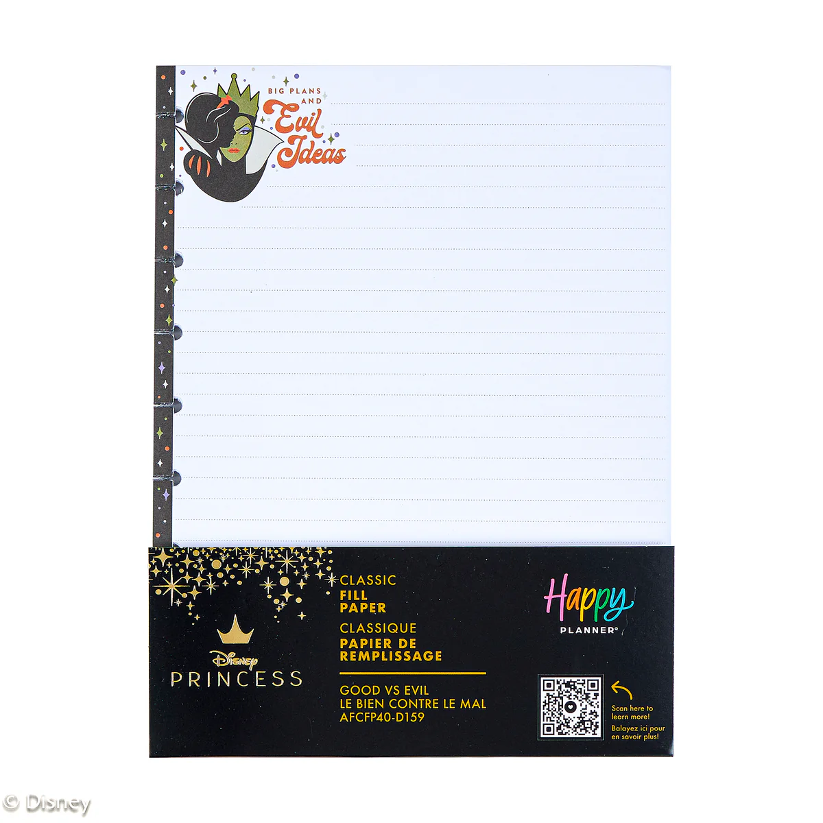 Disney Good vs. Evil - Dotted Lined Classic Filler Paper - 40 Sheets - Image 5