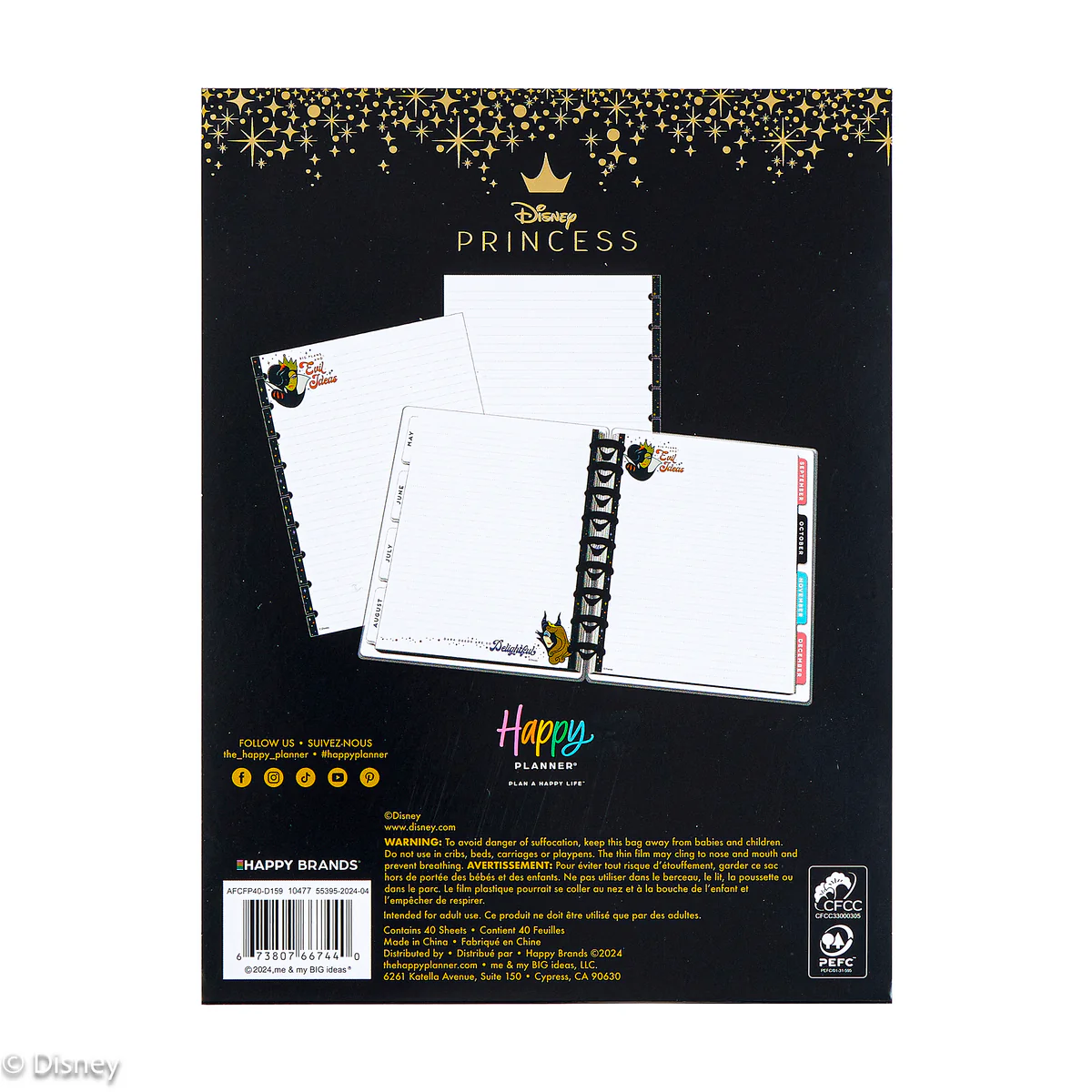 Disney Good vs. Evil - Dotted Lined Classic Filler Paper - 40 Sheets - Image 6