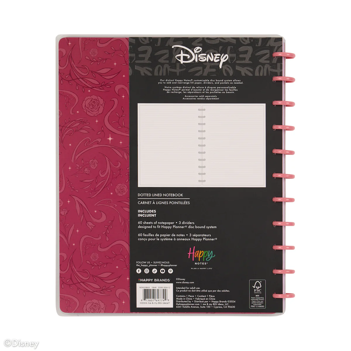 Disney Lady & The Tramp - Dotted Lined Big Notebook - 60 Sheets - Image 11