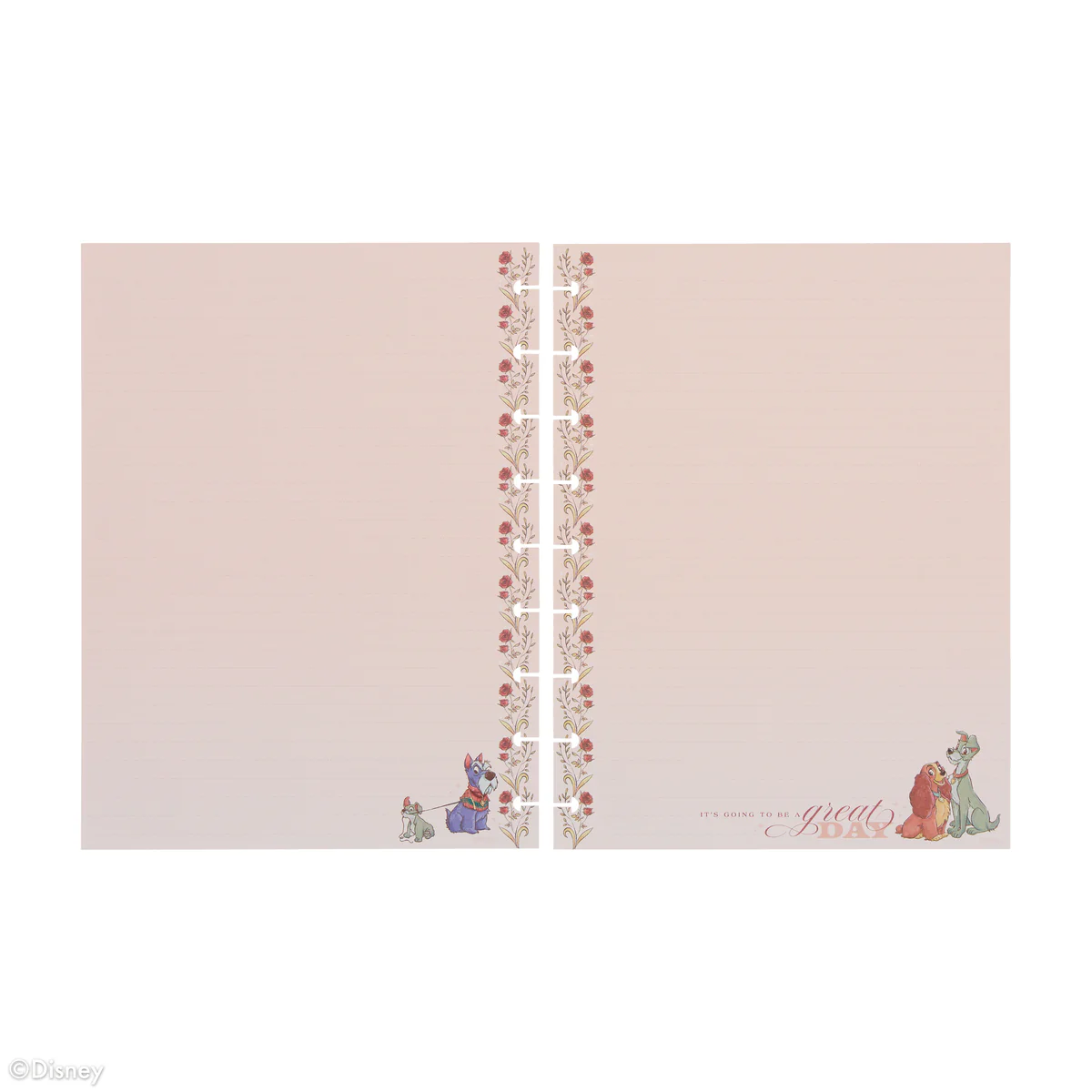 Disney Lady & The Tramp - Dotted Lined Classic Filler Paper - 40 Sheets - Image 5