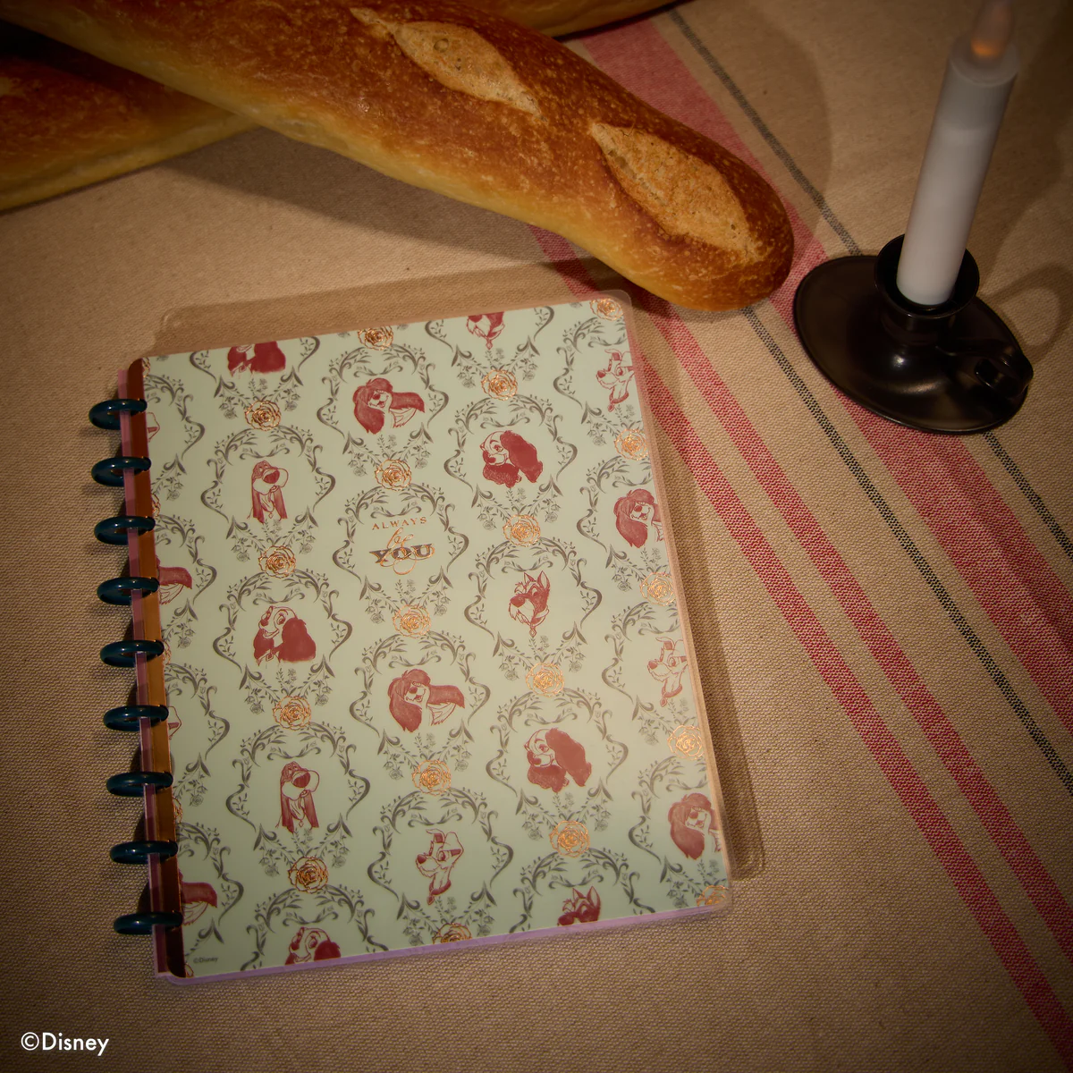 Disney Lady & The Tramp - Dotted Lined Classic Notebook - 60 Sheets - Image 4