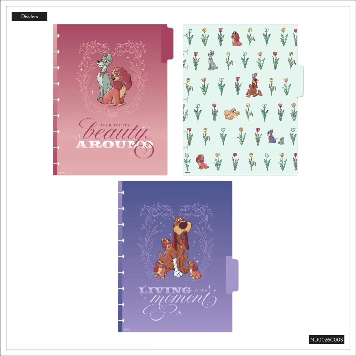 Disney Lady & The Tramp - Dotted Lined Classic Notebook - 60 Sheets - Image 7