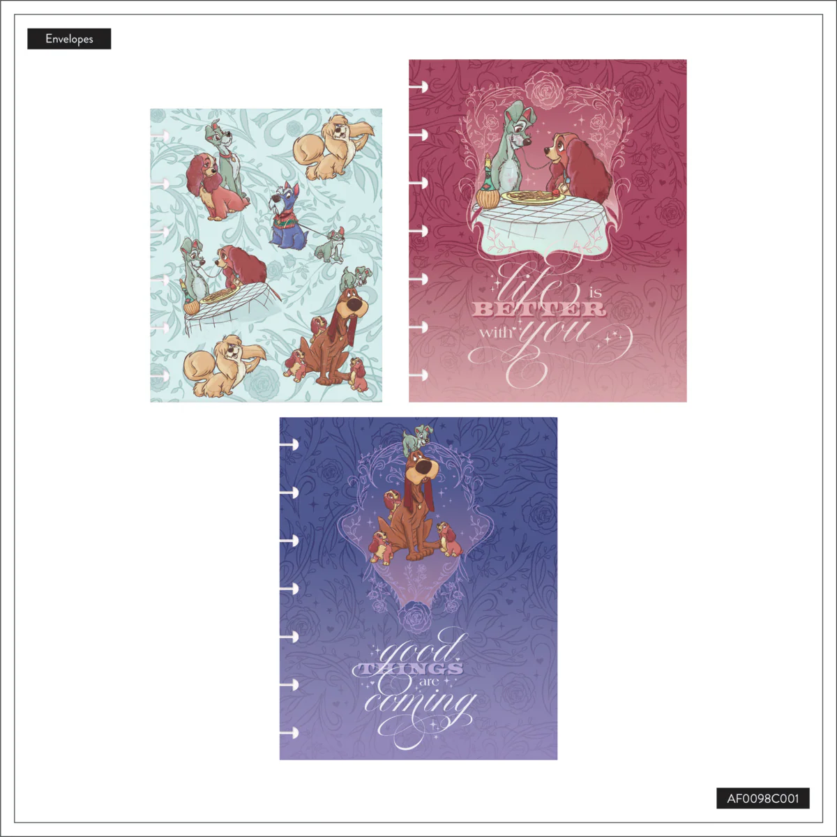 Disney Lady & The Tramp - Envelopes - 3 Pack - Image 5