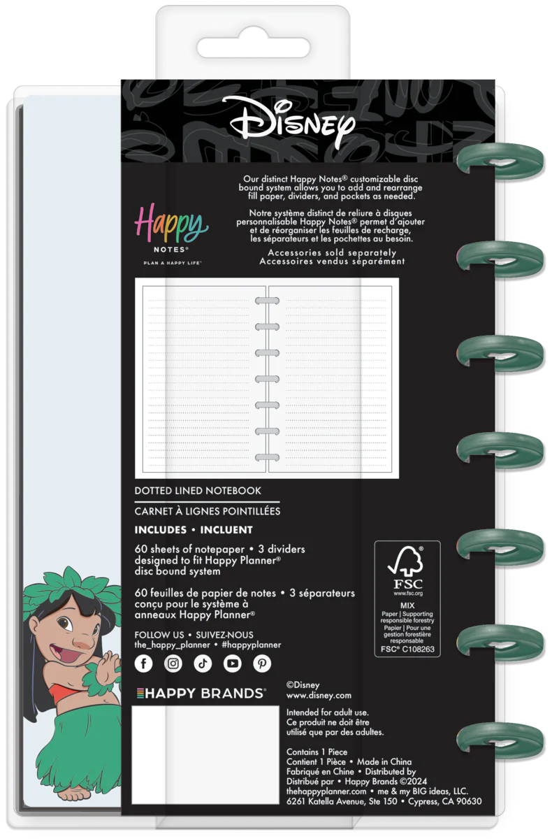 Disney Lilo & Stitch - Dotted Lined Mini Notebook - 60 Sheets - Image 7