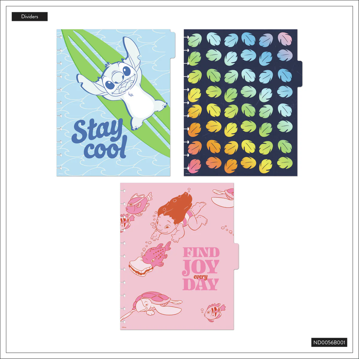 Disney Lilo & Stitch Make Waves - Dotted Lined Big Notebook - 60 Sheets - Image 10
