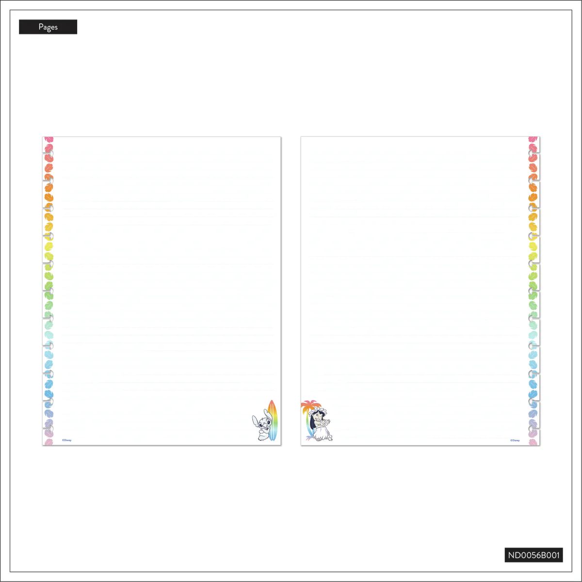 Disney Lilo & Stitch Make Waves - Dotted Lined Big Notebook - 60 Sheets - Image 11