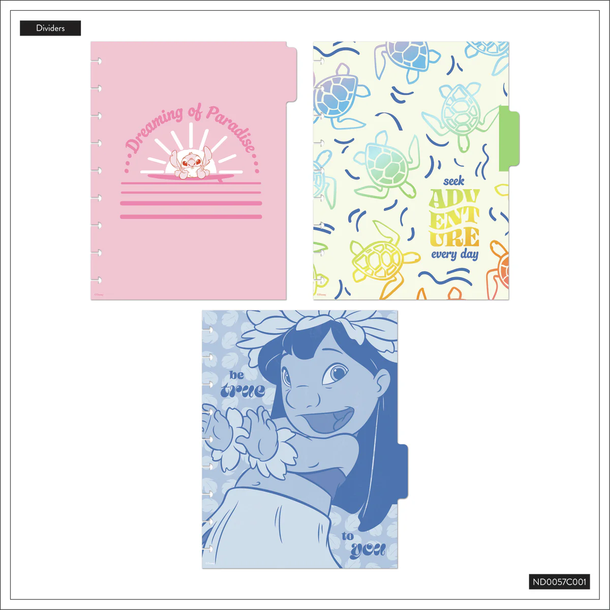 Disney Lilo & Stitch Make Waves - Dotted Lined Classic Notebook - 60 Sheets - Image 13