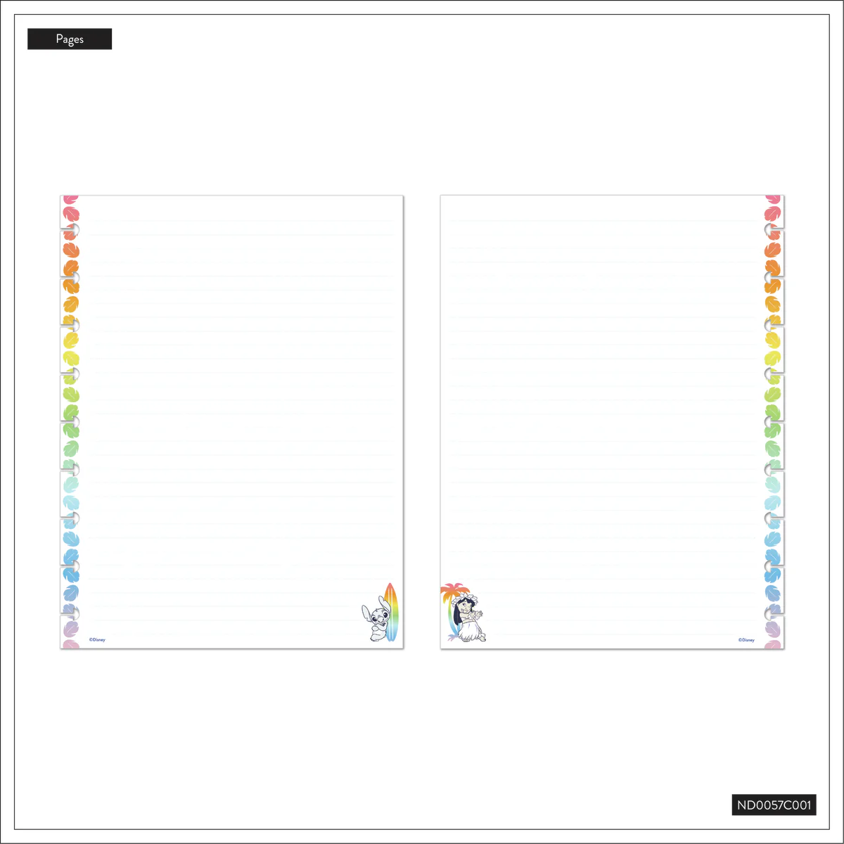 Disney Lilo & Stitch Make Waves - Dotted Lined Classic Notebook - 60 Sheets - Image 14