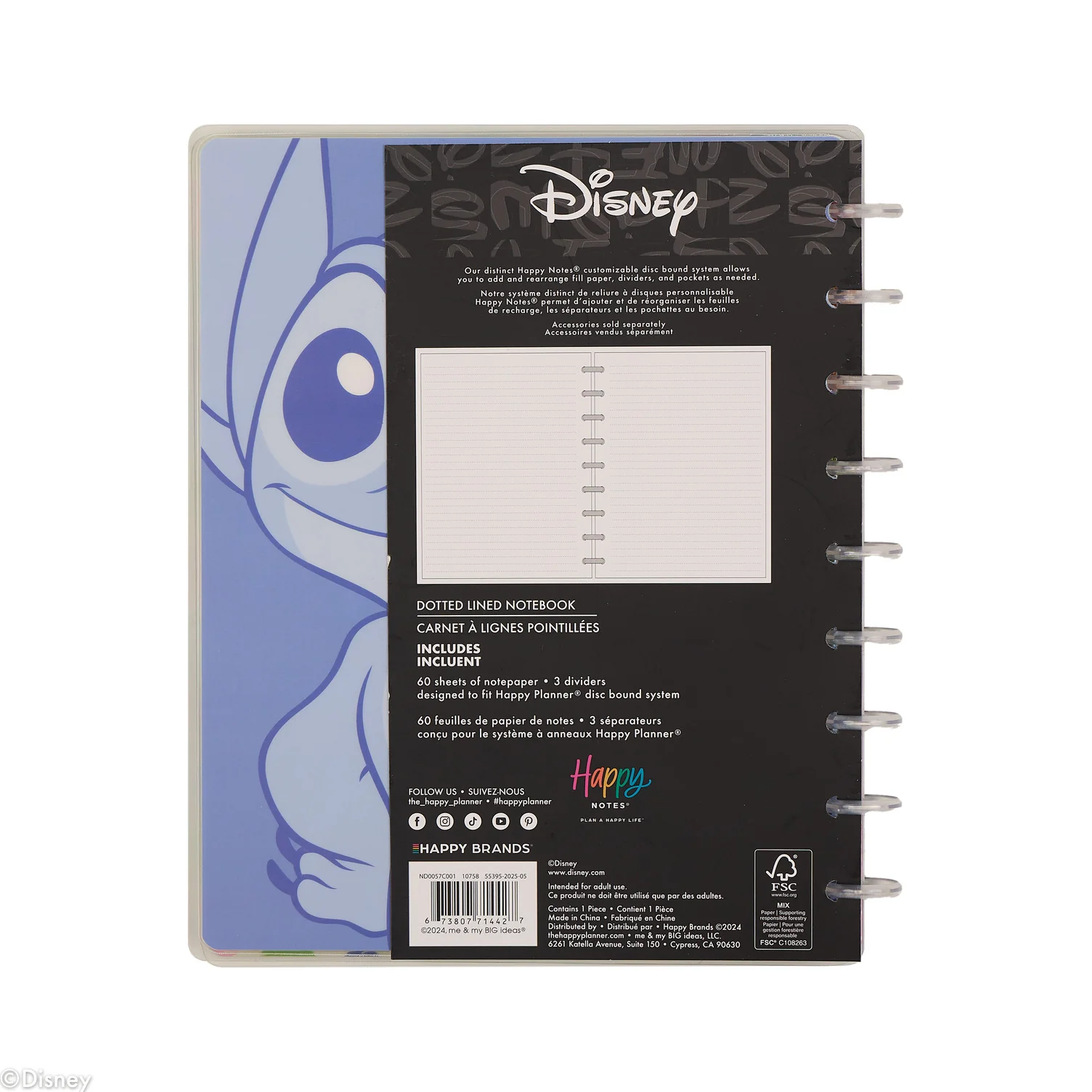Disney Lilo & Stitch Make Waves - Dotted Lined Classic Notebook - 60 Sheets - Image 17