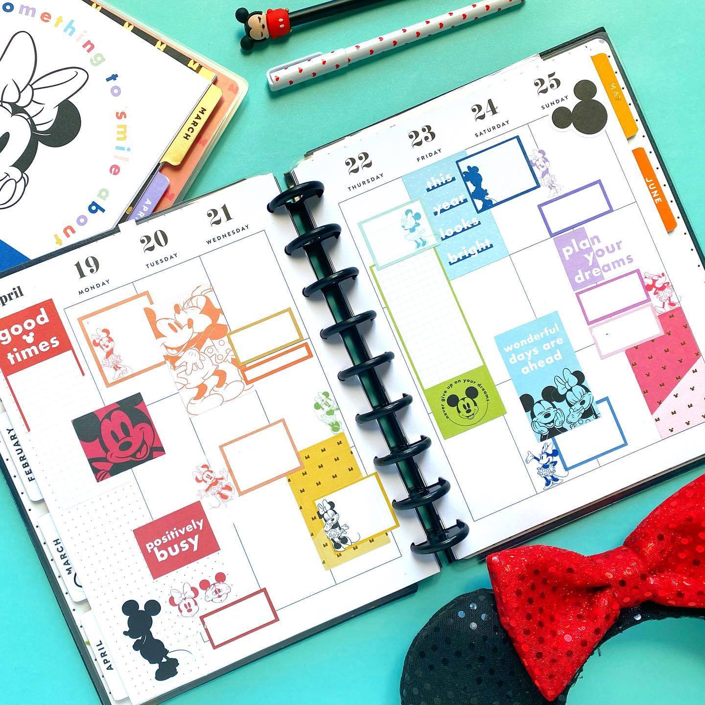Disney Mickey Mouse and Minnie Mouse Color Block - Value Pack Stickers - Image 2