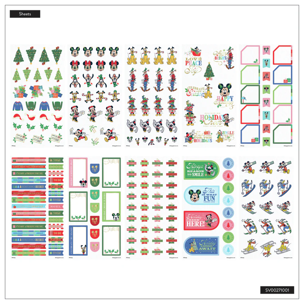 Disney Mickey Mouse & Friends Seasonal - Mega Value Pack Stickers - 100 Sheets - Image 12
