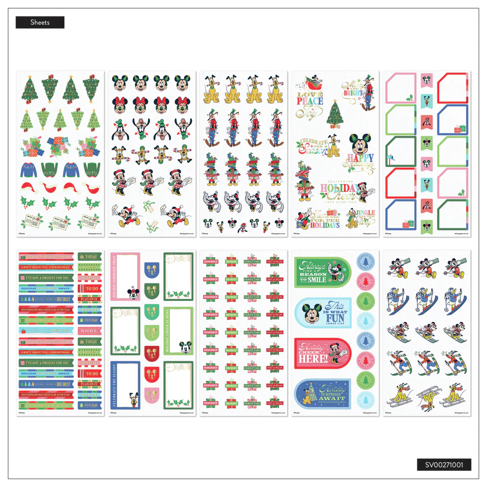 Disney Mickey Mouse & Friends Seasonal - Mega Value Pack Stickers - 100 Sheets - Image 9