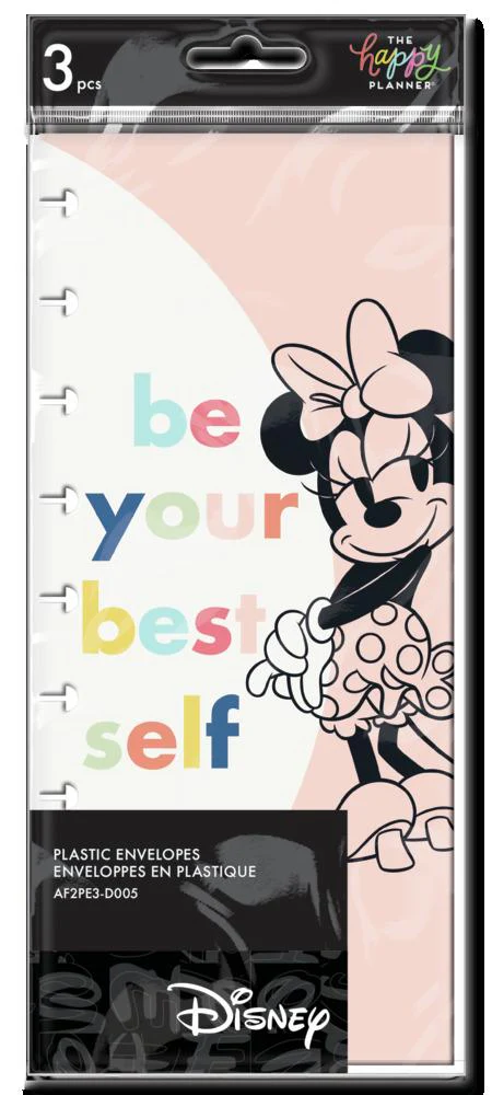 Disney© Mickey Mouse & Minnie Mouse Colorblock Snap In Envelopes - 3 Pack - Image 3