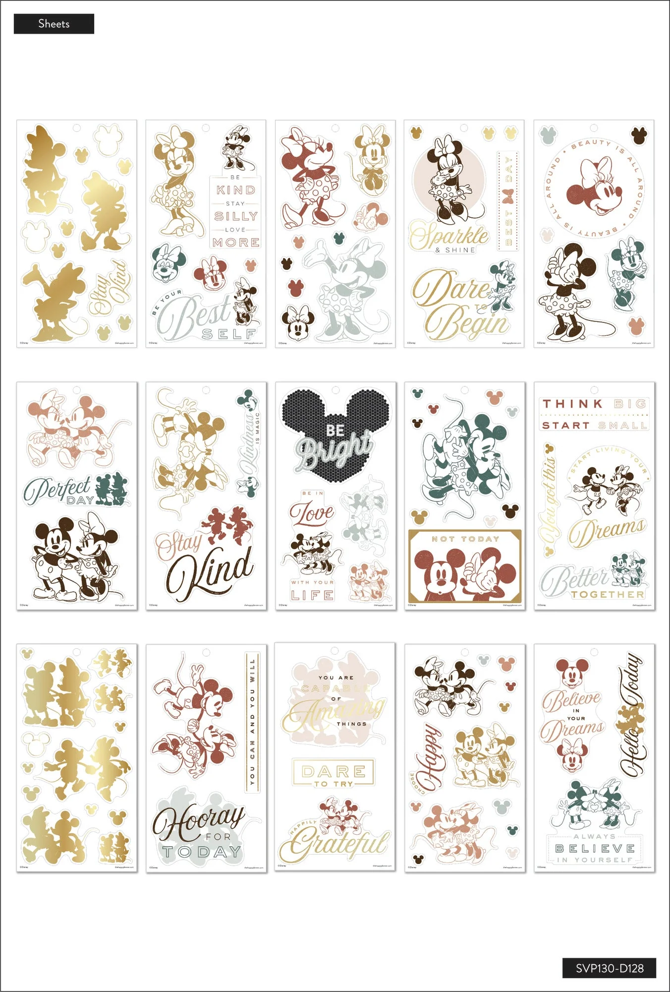 Disney Mickey Mouse & Minnie Mouse Farmhouse - Value Pack Stickers - Large Icons - Image 4