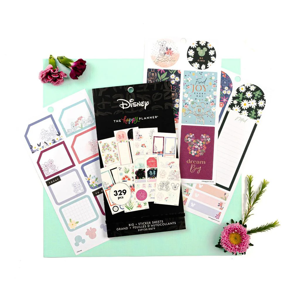 Disney © Mickey Mouse & Minnie Mouse Floral Value Pack Stickers - Big - Image 2