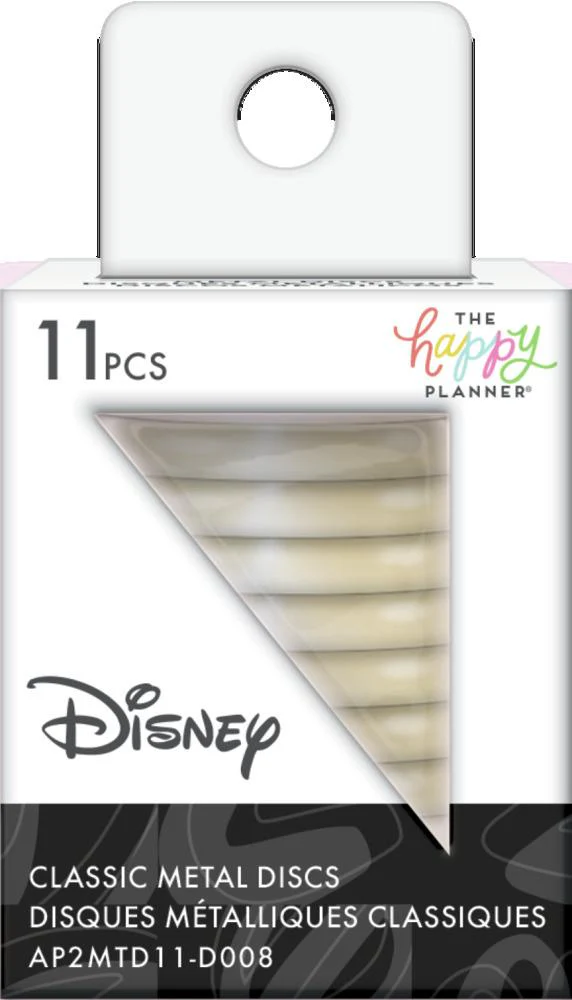 Disney © Mickey Mouse & Minnie Mouse Medium Metal Disc Set - Champagne - Image 3