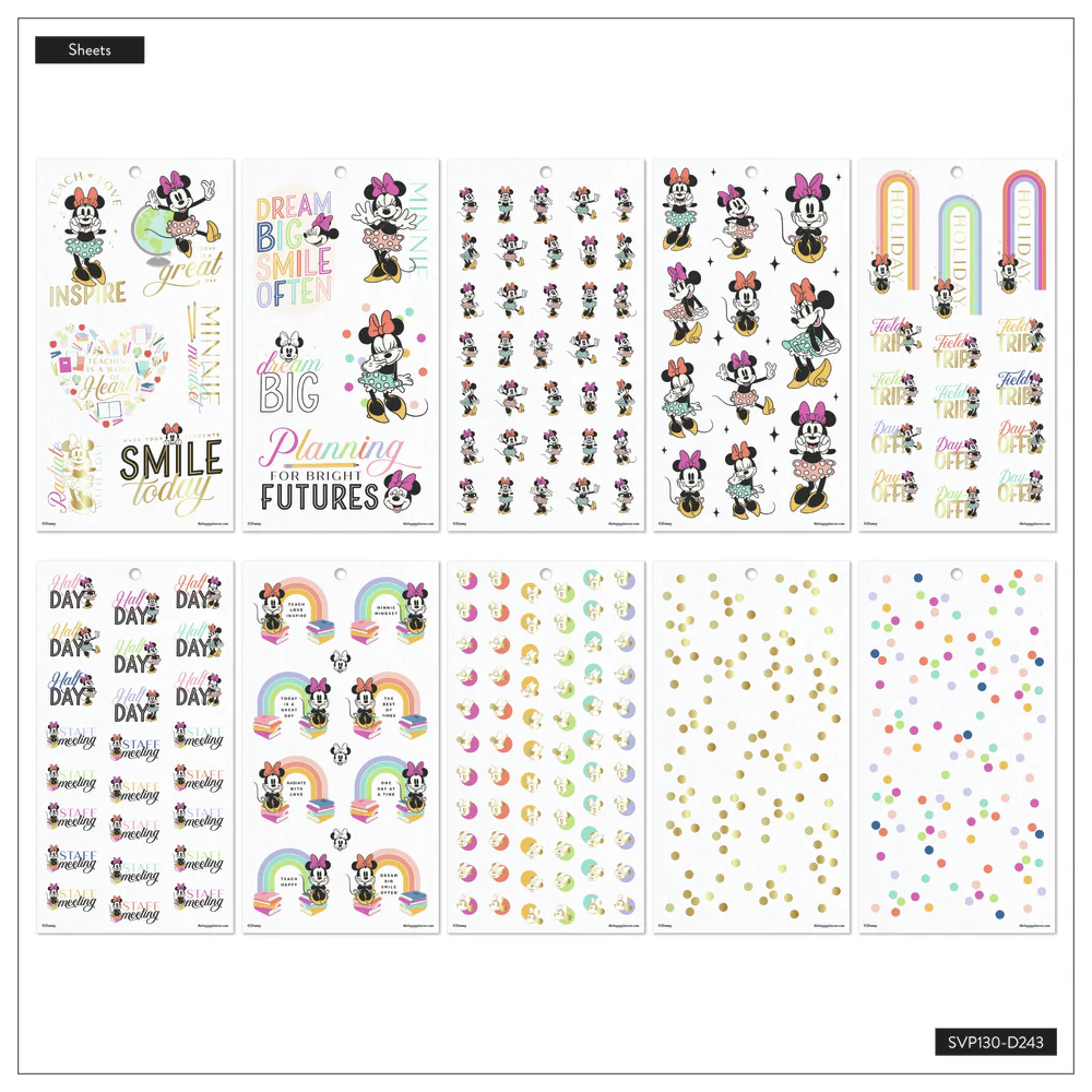 Disney Minnie Mouse All Smiles Teacher - Value Pack Stickers - Image 7