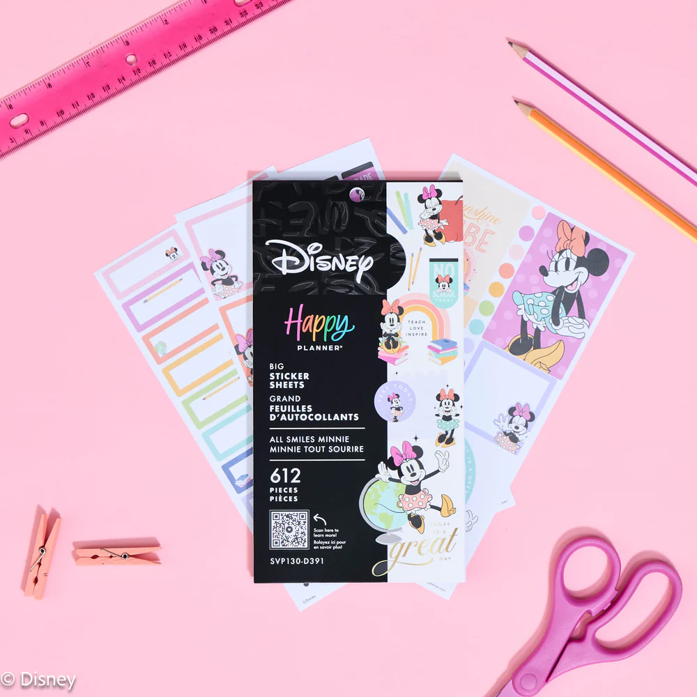 Disney Minnie Mouse All Smiles Teacher - Value Pack Stickers - Big - Image 4