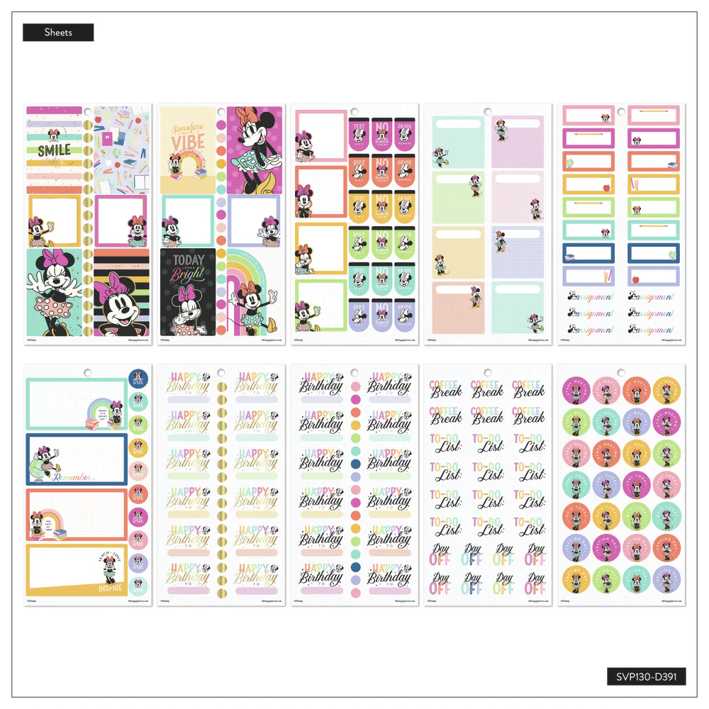 Disney Minnie Mouse All Smiles Teacher - Value Pack Stickers - Big - Image 5