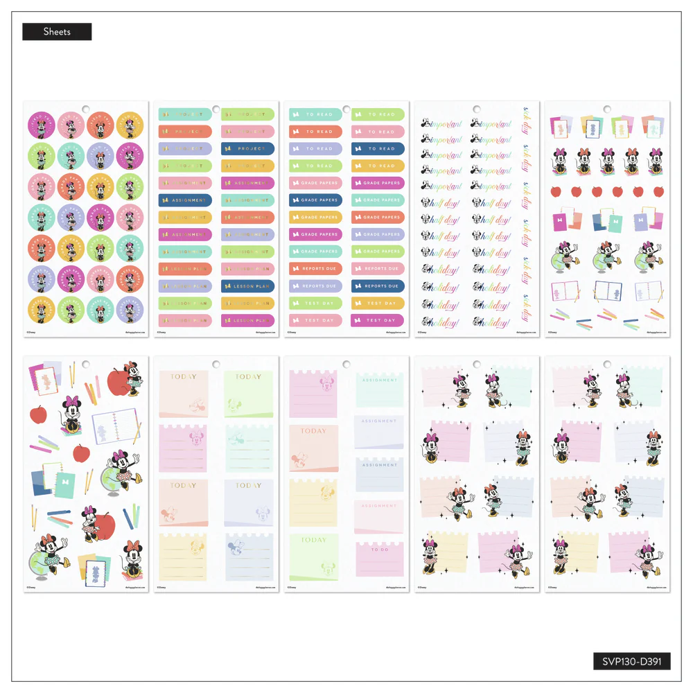 Disney Minnie Mouse All Smiles Teacher - Value Pack Stickers - Big - Image 6