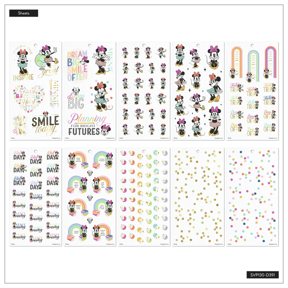 Disney Minnie Mouse All Smiles Teacher - Value Pack Stickers - Big - Image 7