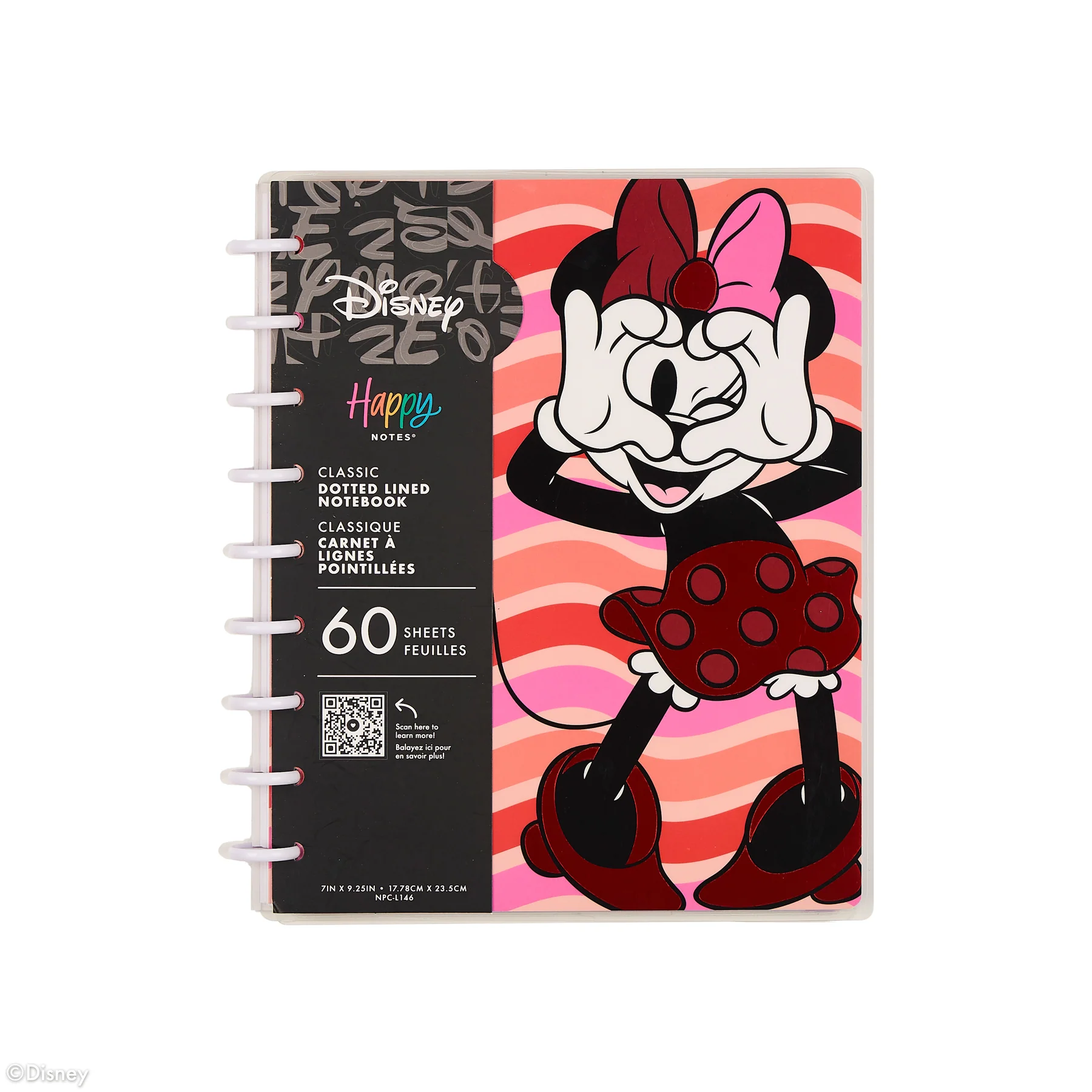 Disney Minnie Mouse Bow Happy - Dotted Lined Classic Notebook - 60 Sheets - Image 13