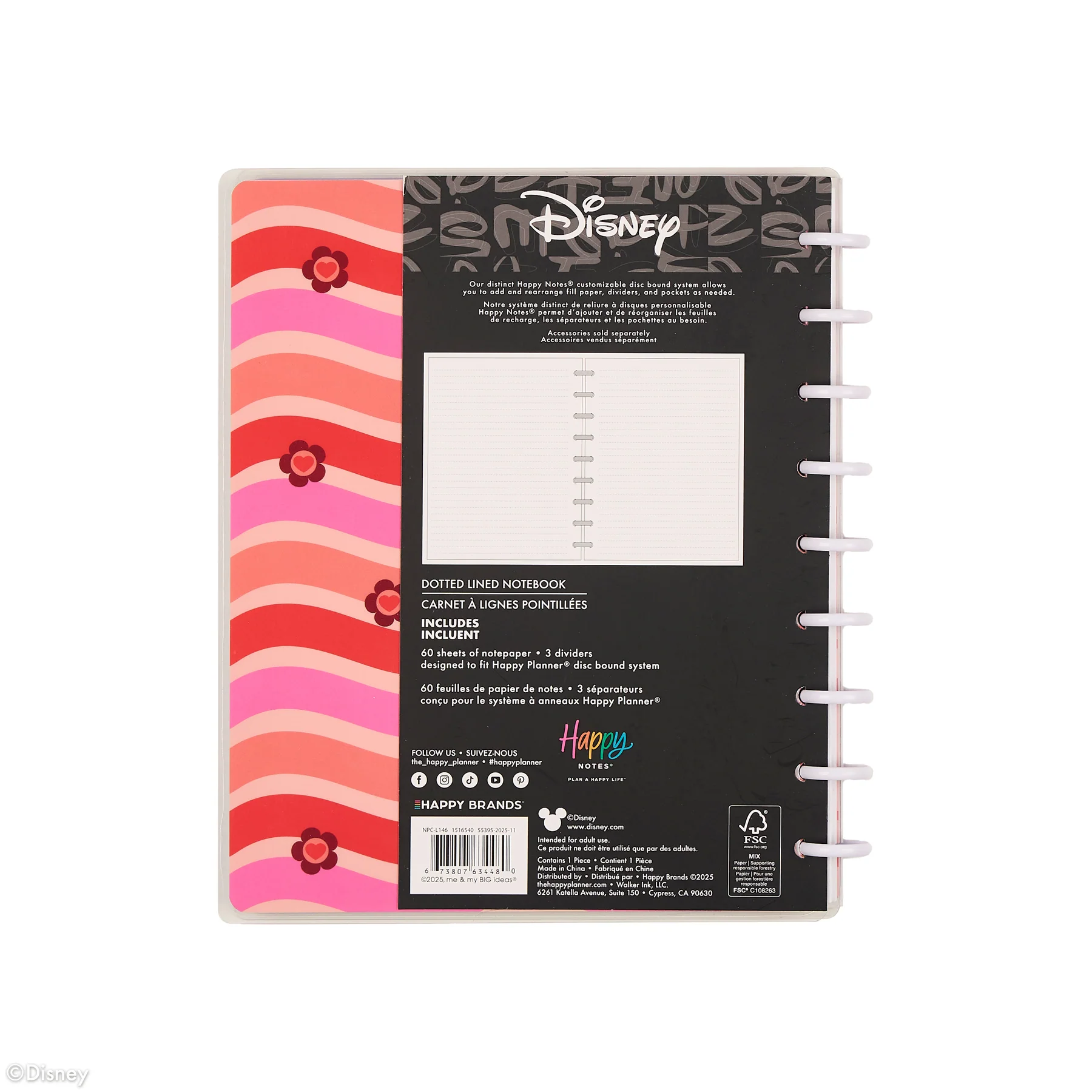 Disney Minnie Mouse Bow Happy - Dotted Lined Classic Notebook - 60 Sheets - Image 15