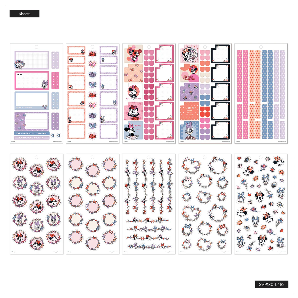 Disney Minnie Mouse Bow Happy - Value Pack Stickers - Image 11