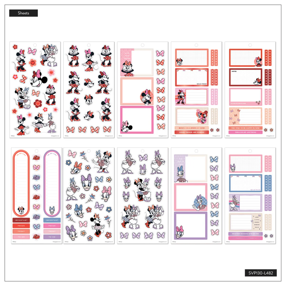 Disney Minnie Mouse Bow Happy - Value Pack Stickers - Image 13