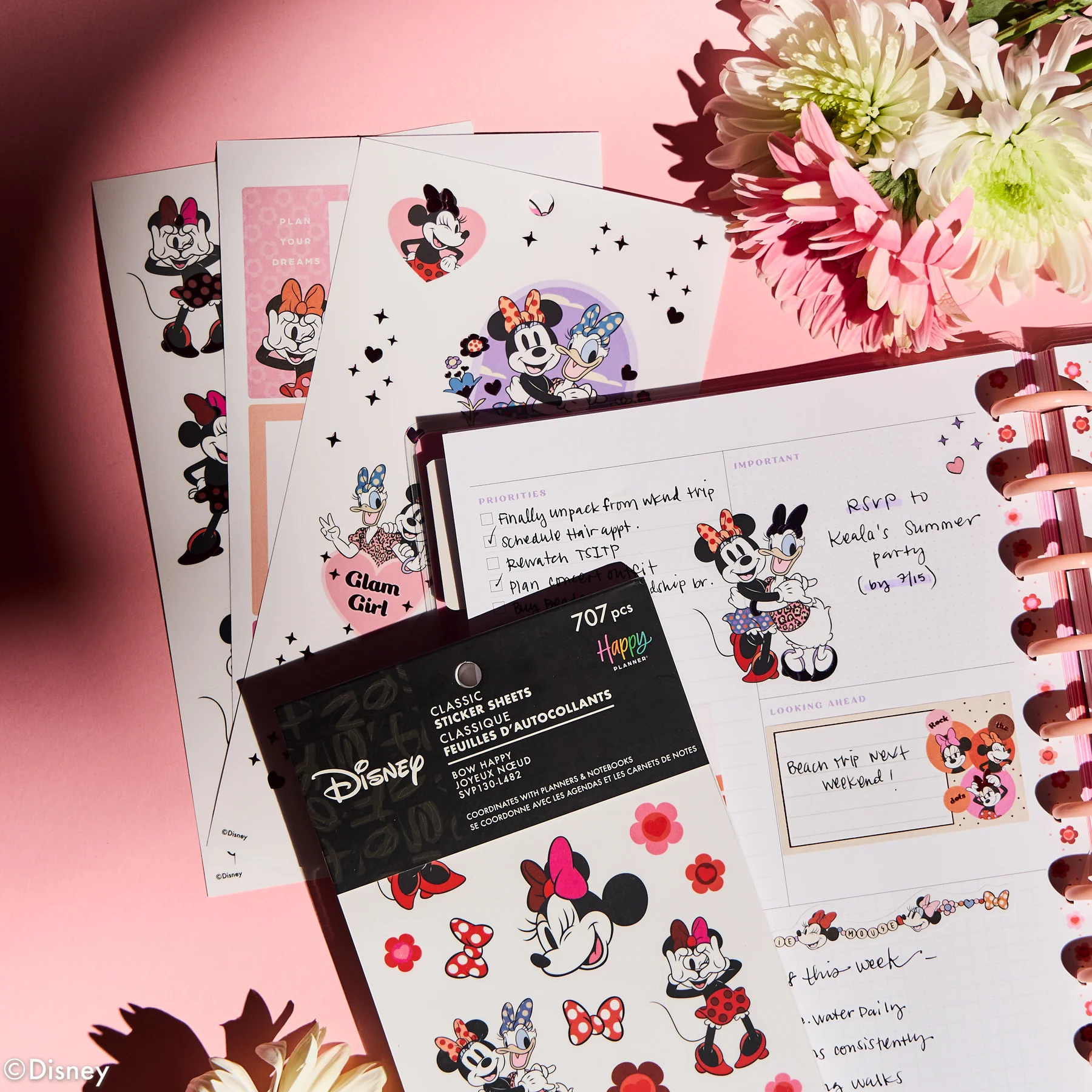 Disney Minnie Mouse Bow Happy - Value Pack Stickers - Image 6