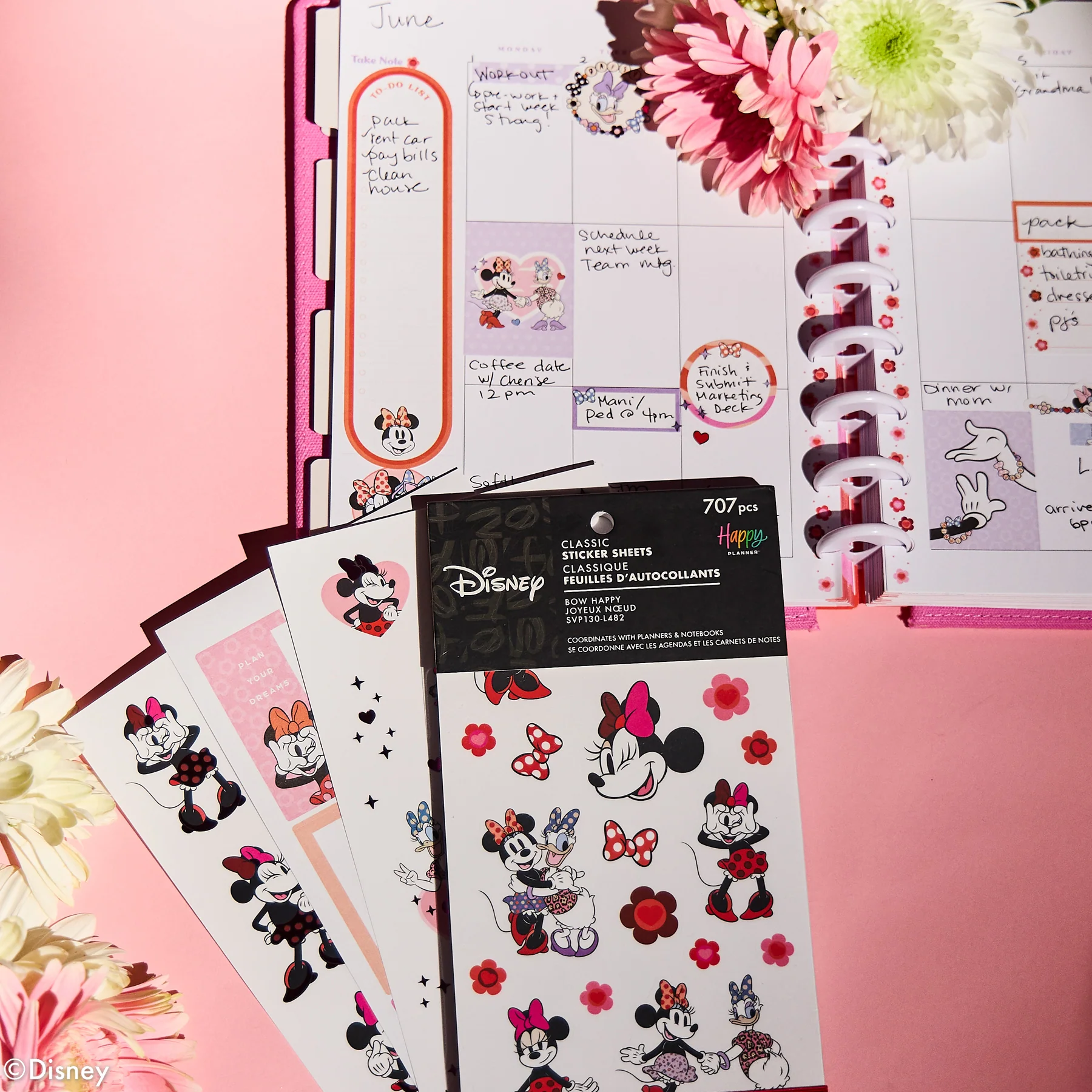 Disney Minnie Mouse Bow Happy - Value Pack Stickers - Image 8