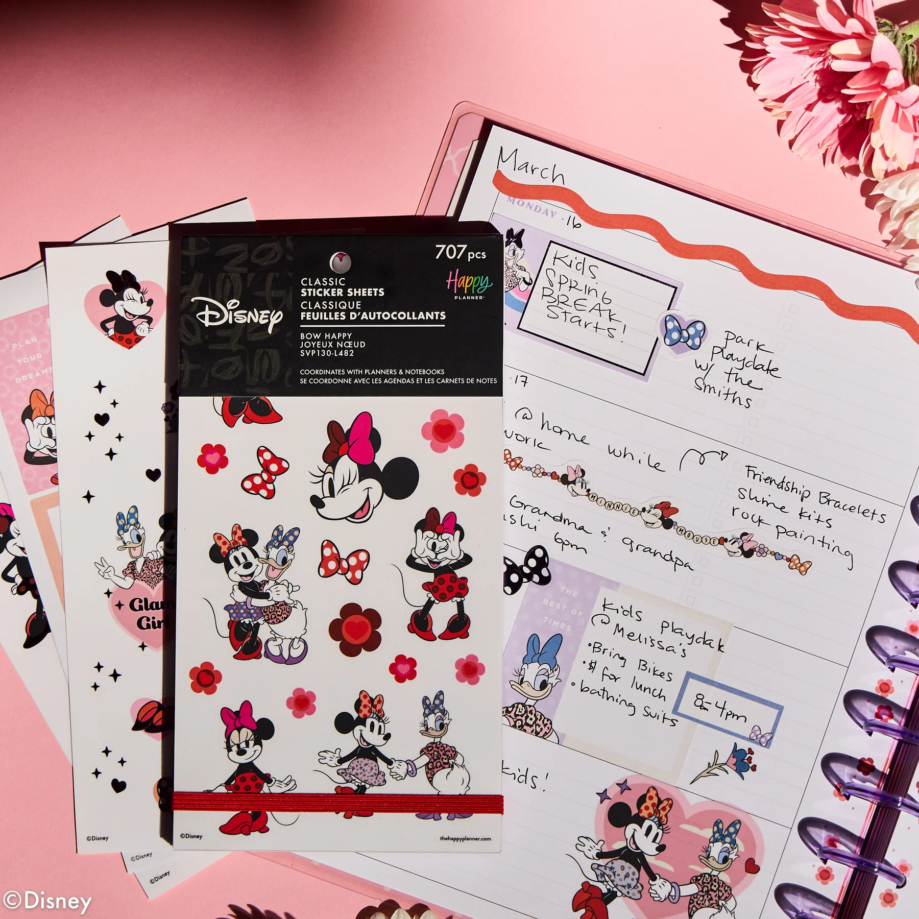 Disney Minnie Mouse Bow Happy - Value Pack Stickers - Image 9