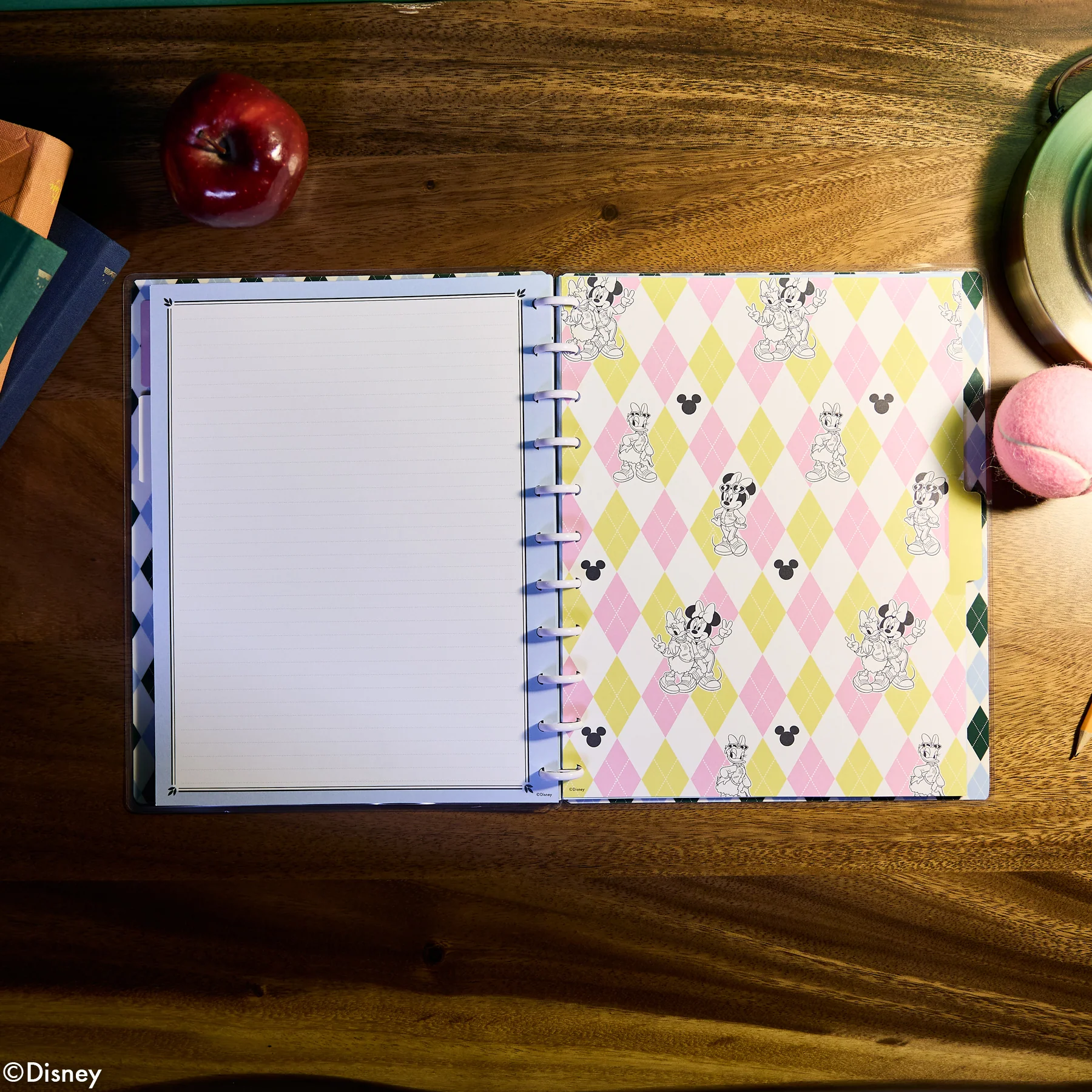 Disney Minnie Mouse & Daisy Duck Varsity Teacher - Dotted Lined Big Notebook - 60 Sheets - Image 4