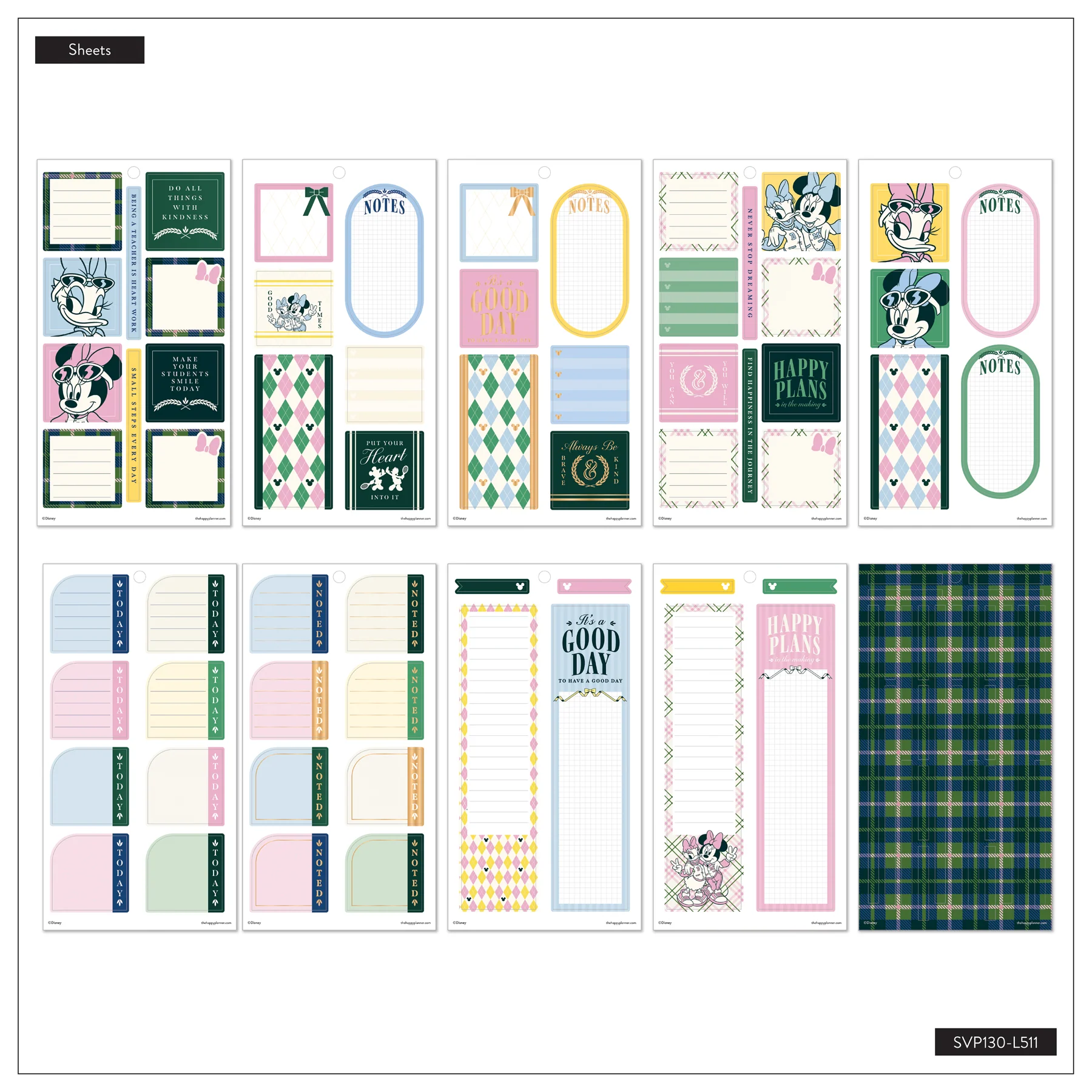 Disney Minnie Mouse & Daisy Duck Varsity Teacher - Value Pack Stickers - Big - Image 8