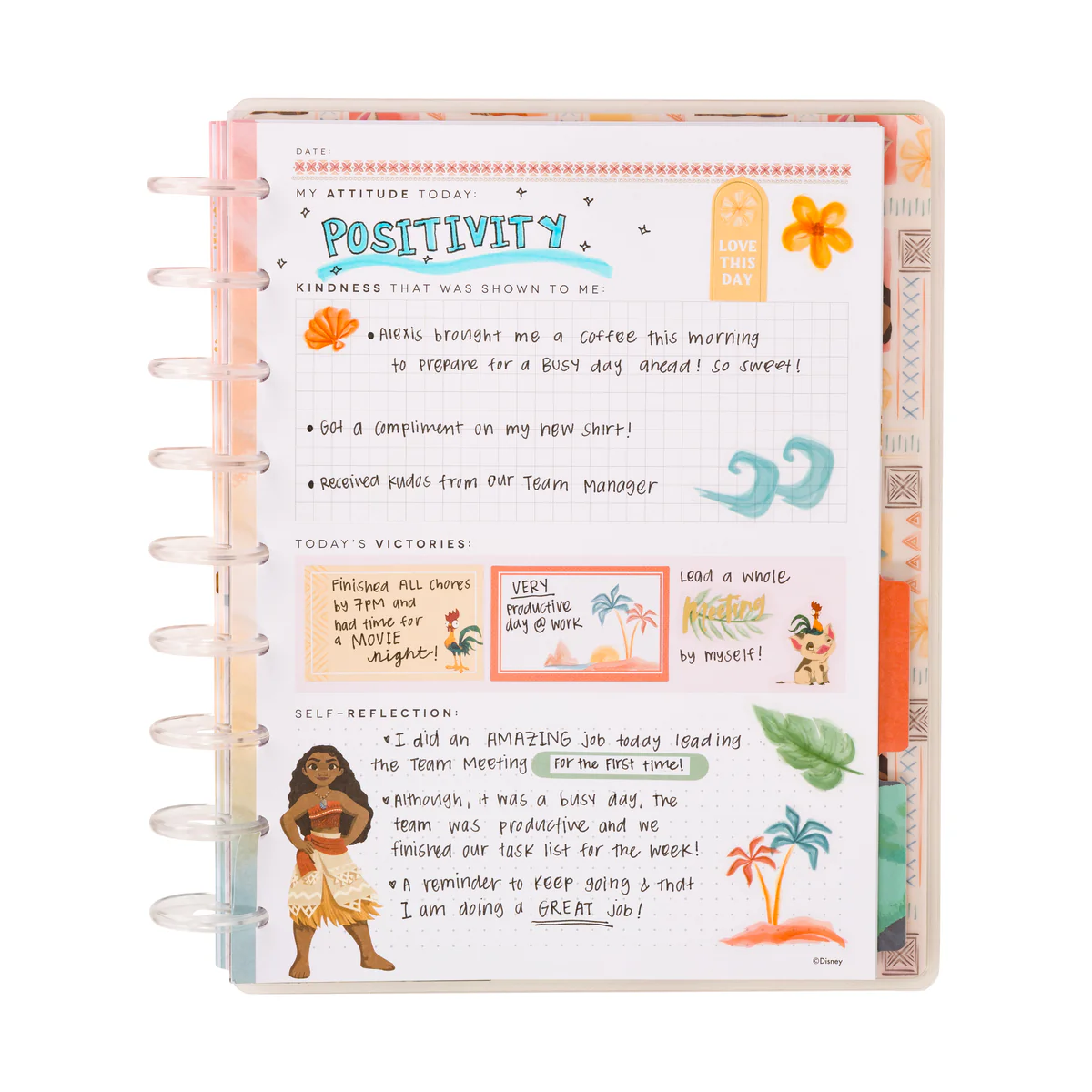 Disney Moana - Classic Guided Wellness Journal - 80 Sheets - Image 10