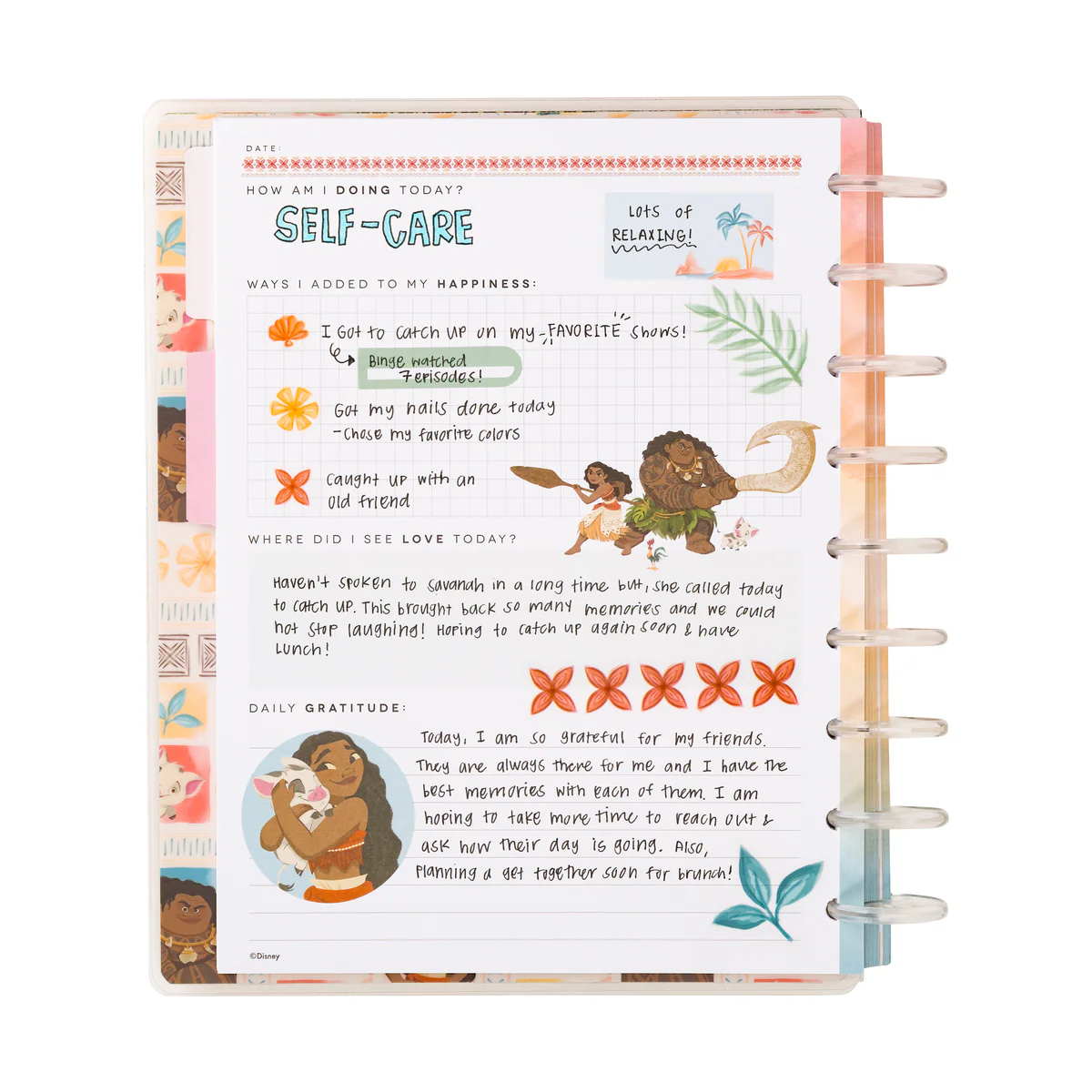 Disney Moana - Classic Guided Wellness Journal - 80 Sheets - Image 11