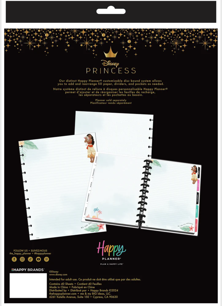 Disney Moana - Dotted Lined Big Filler Paper - 40 Sheets - Image 6