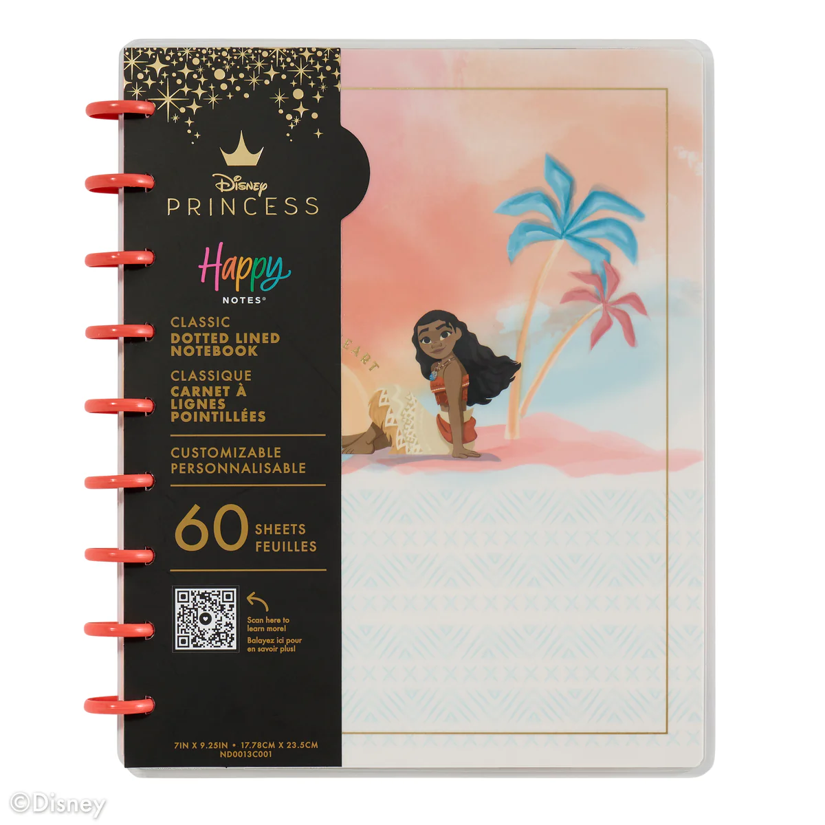 Disney Moana - Dotted Lined Classic Notebook - 60 Sheets - Image 8