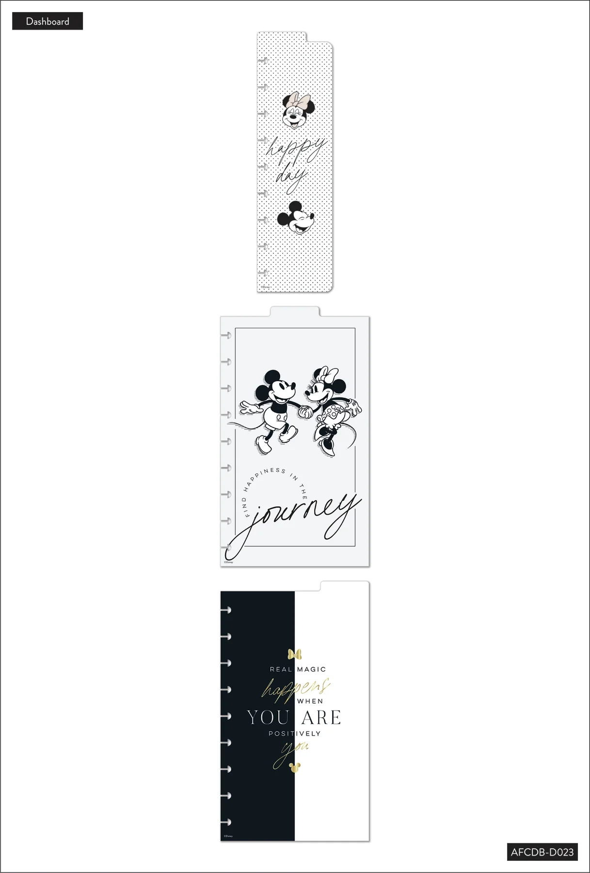Disney Modern Mickey Mouse and Minnie Mouse - Classic Dashboard - 3 Pack - Image 2