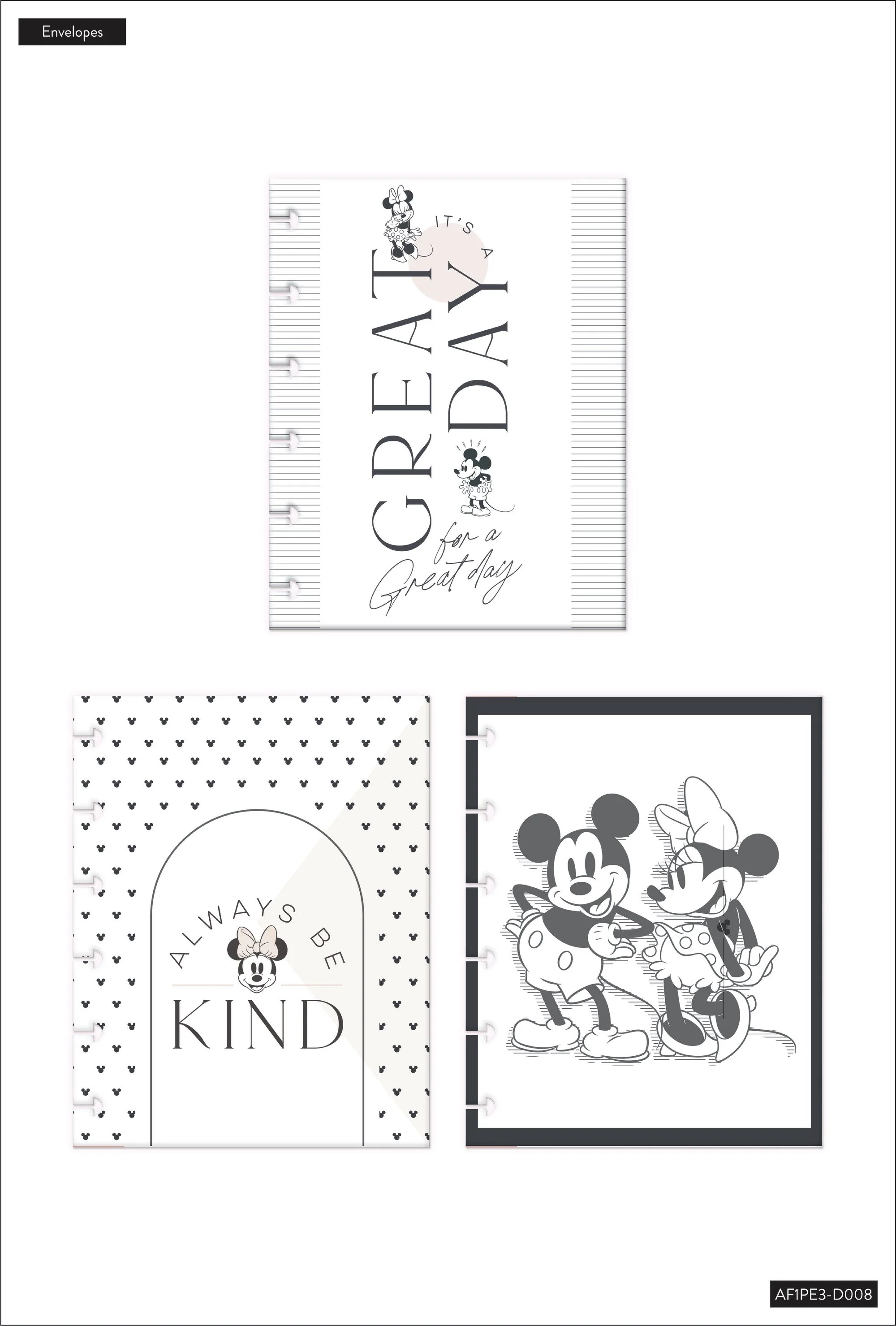 Disney© Modern Mickey Mouse & Minnie Mouse Envelopes - 3 Pack - Image 5