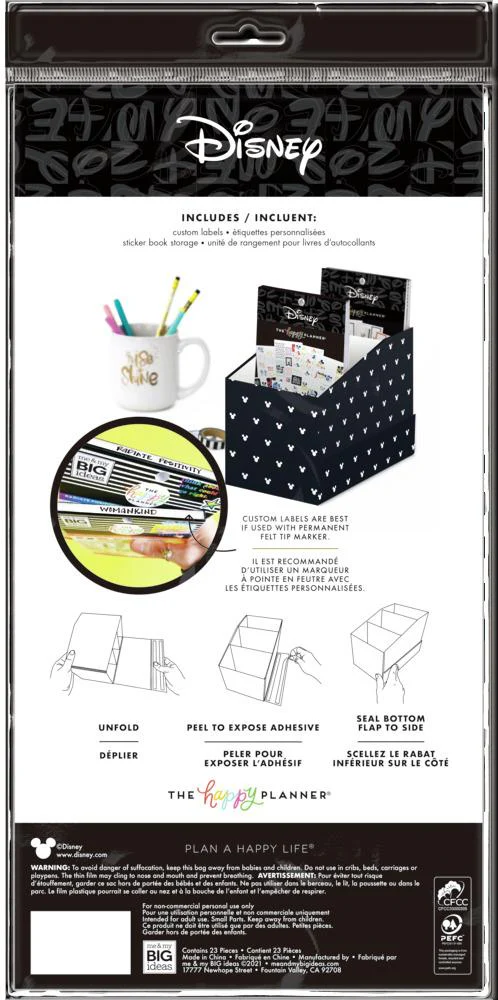 Disney© Modern Mickey Mouse & Minnie Mouse Sticker Pad Storage - Image 4