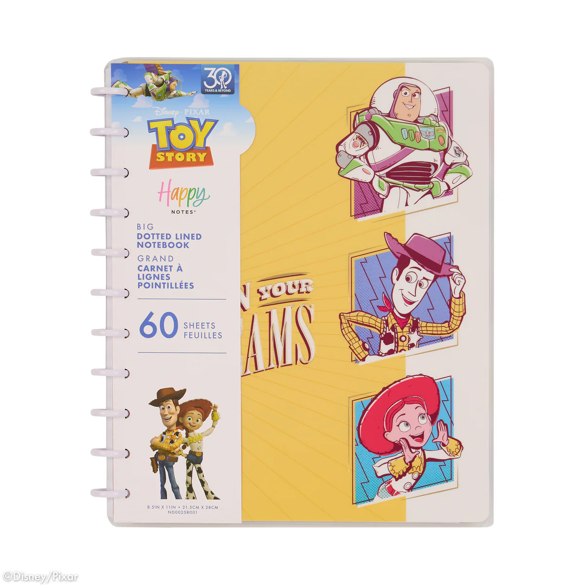 Disney & Pixar Toy Story 30th Anniversary - Dotted Lined Big Notebook - 60 Sheets - Image 8