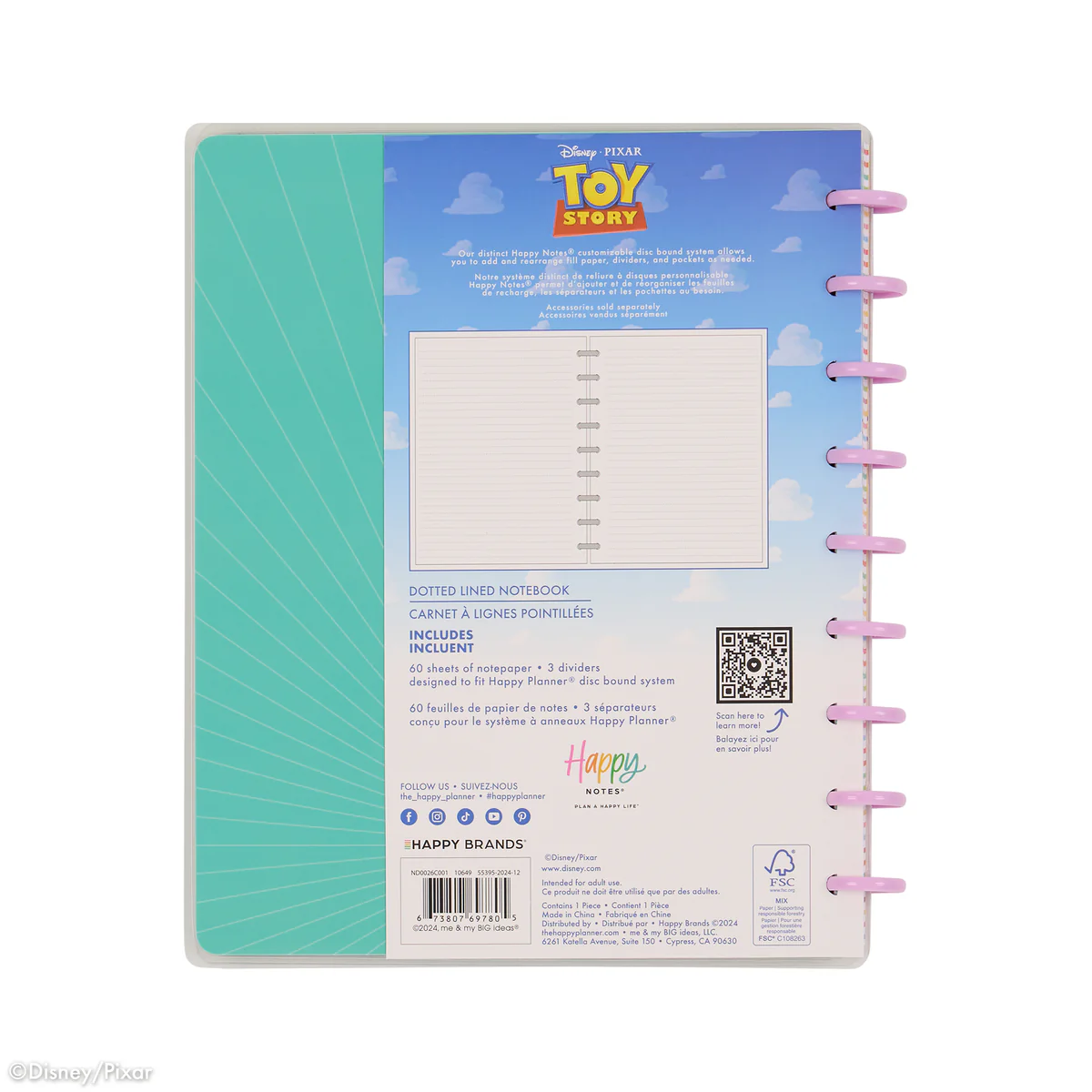 Disney & Pixar Toy Story 30th Anniversary - Dotted Lined Classic Notebook - 60 Sheets - Image 10